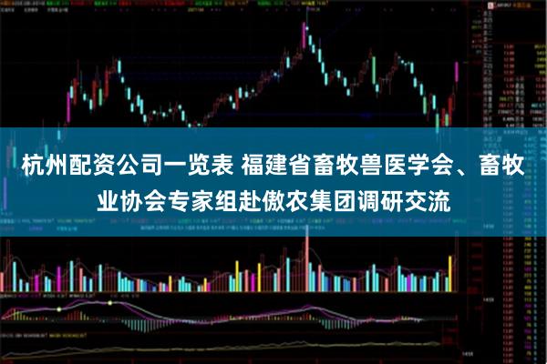 杭州配资公司一览表 福建省畜牧兽医学会、畜牧业协会专家组赴傲农集团调研交流